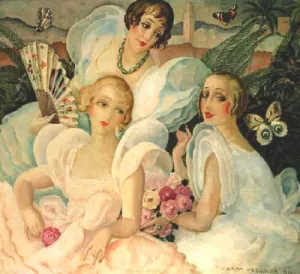 Femmes Fatales by Gerda Wegener Oil Painting