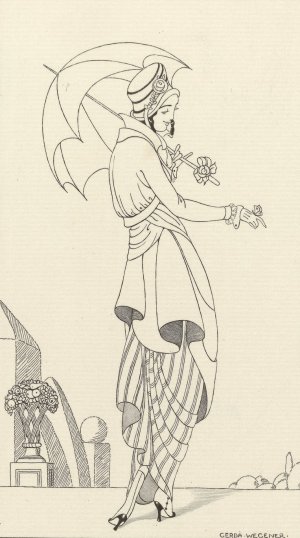 Journal des Dames et des Modes, Costumes Parisiens, 1914, No. 158 by Gerda Wegener Oil Painting