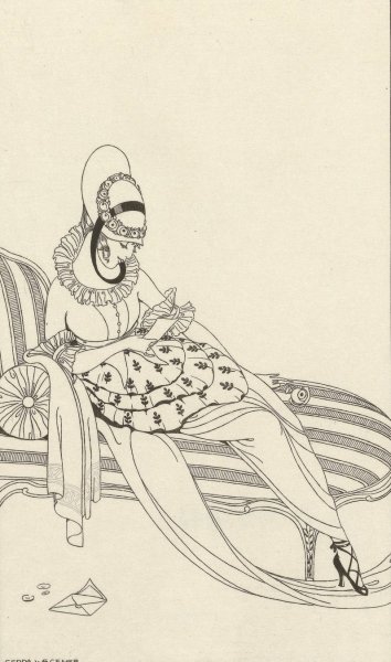 Main Product Photo of Journal des Dames et des Modes, Costumes Parisiens, 1914, No. 162  Painting by Gerda Wegener