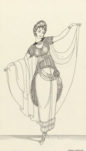 Journal des Dames et des Modes, Costumes Parisiens, 1914, No. 165 by Gerda Wegener Oil Painting