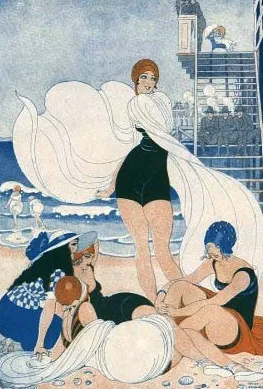 La Brise Indiscrete by Gerda Wegener - Oil Painting Reproduction