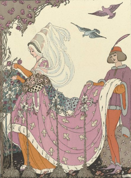 La jolie Cueillette  by Gerda Wegener - Hand-Painted Oil Painting Reproduction