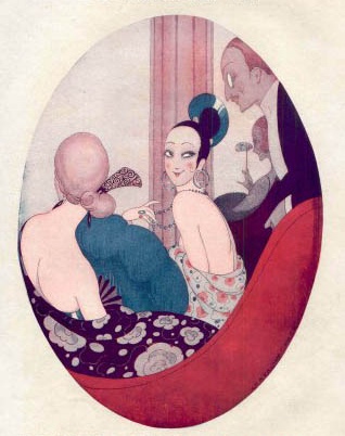 Main Product Photo of La Letterature a la Mode le Voila Painting by Gerda Wegener