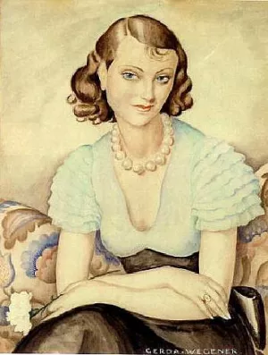La Sophistiquette by Gerda Wegener Oil Painting