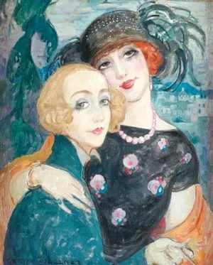 Les Deux Amies by Gerda Wegener Oil Painting