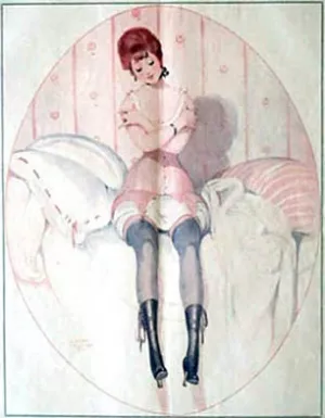 Les Proverses de Sainte Nitguere painting by Gerda Wegener