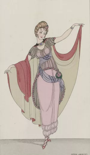 Robe a danser by Gerda Wegener Oil Painting