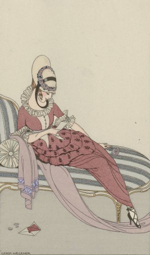 Robe de gabardin by Gerda Wegener Oil Painting