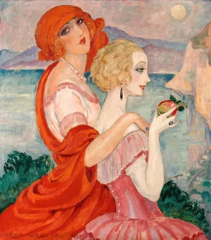 Sur la Route d'Anacapri Oil painting by Gerda Wegener