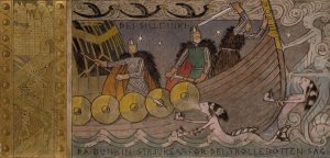 Asmund and his Brothers on the Sea by Gerhard Munthe Oil Painting