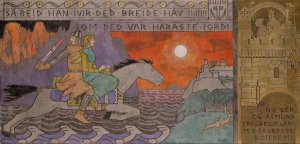Asmund and the Princess riding Home by Gerhard Munthe Oil Painting