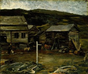 Autumn Evening at the Farm, Oylo by Gerhard Munthe Oil Painting