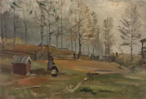 Autumn Oil painting by Gerhard Munthe