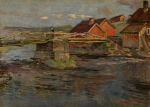 Early in the Morning by Gerhard Munthe Oil Painting