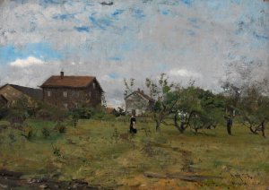 Farm at Hedmark by Gerhard Munthe Oil Painting