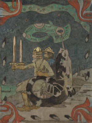 Saga by Gerhard Munthe Oil Painting