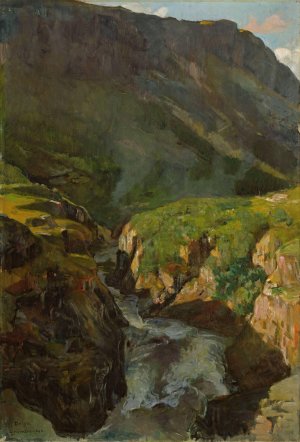 The River Driva by Gerhard Munthe Oil Painting