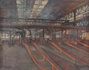 Inside the ironwork by Gerhard Neuerburg Oil Painting