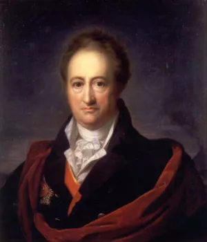 Portrait of Johann Wolfgang painting by Gerhard Von Kugelgen