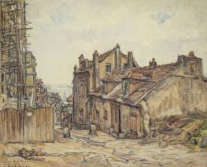 La Maison de Mimi Pinson a Montmartre by Germain David-Nillet Oil Painting
