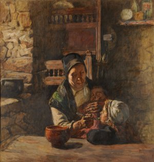 La Mere by Germain David-Nillet Oil Painting