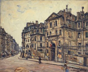 La Prison Saint-Lazare. by Germain David-Nillet Oil Painting