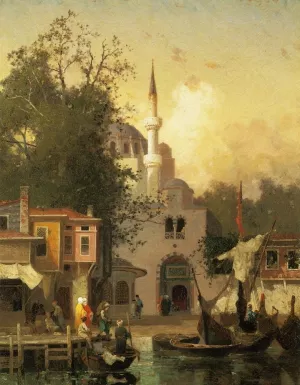 Constantinople by Germain Fabius Brest - Oil Painting Reproduction