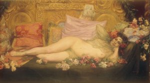 Baroque Nude by German Gedovius Oil Painting