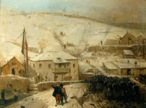 Il Quartier Generale dei Piemontesi in Crimea by Gerolamo Induno - Oil Painting Reproduction