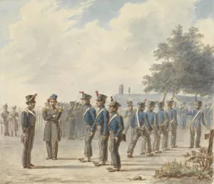 Plattelandsschutterij, 1830 by Gerret Jasink Van De Poll Oil Painting