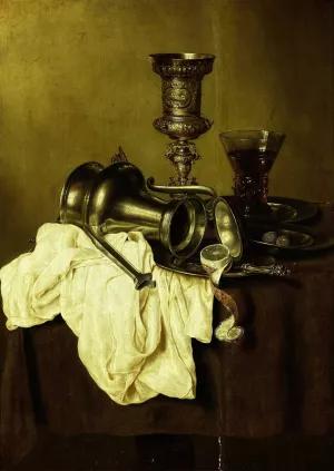 Still Life by Gerret Willemsz Heda Oil Painting