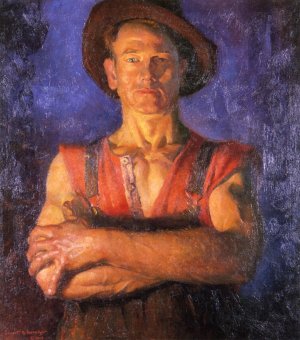 Men are Square Oil painting by Gerrit A Beneker