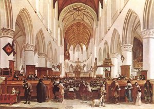 The Interior of the Grote Kerk St Bavo at Haarlem