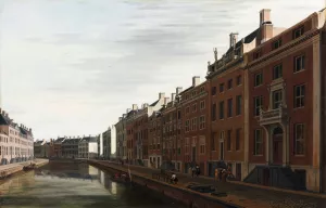 De Gouden Bocht in de Herengracht in Amsterdam vanuit het westen by Gerrit Berckheyde Oil Painting