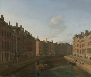 Gezicht op de Gouden Bocht in de Herengracht vanuit het oosten by Gerrit Berckheyde Oil Painting