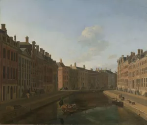 Gezicht op de Gouden Bocht in de Herengracht vanuit het oosten by Gerrit Berckheyde Oil Painting