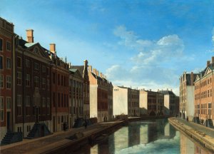 View of the Golden Bend in the Herengracht by Gerrit Berckheyde Oil Painting