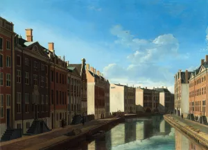 View of the Golden Bend in the Herengracht by Gerrit Berckheyde Oil Painting