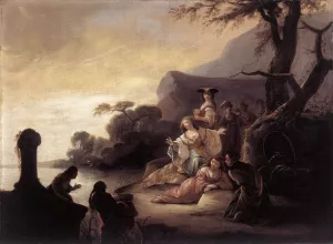 Finding of Moses in the Nile painting by Gerrit De Wet