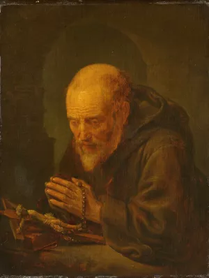 A Hermit in Prayer by Gerrit Dou Oil Painting