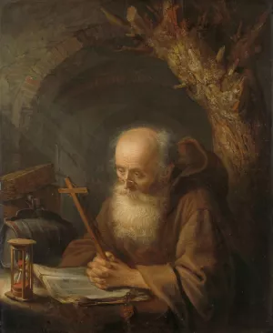 A Hermit by Gerrit Dou Oil Painting