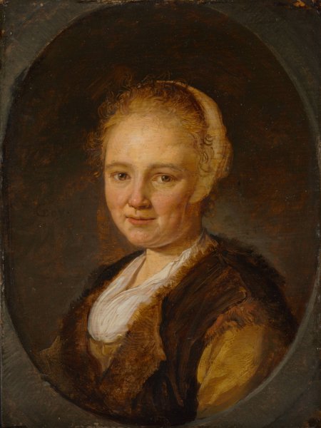 A Young Woman  by Gerrit Dou - Hand-Painted Oil Painting Reproduction
