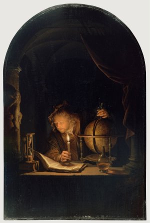 Astronomer by Candlelight by Gerrit Dou Oil Painting