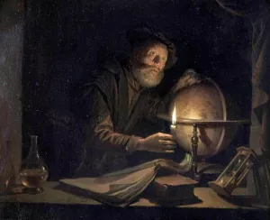 Astronomer painting by Gerrit Dou