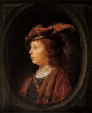 Head of a youth by Gerrit Dou Oil Painting