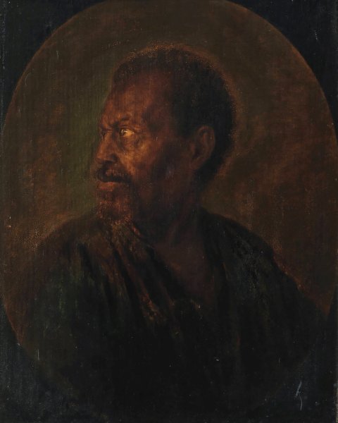 Head of an African  by Gerrit Dou - Hand-Painted Oil Painting Reproduction
