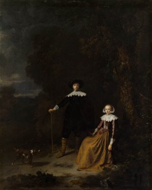 Portrait of a Couple in a Landscape