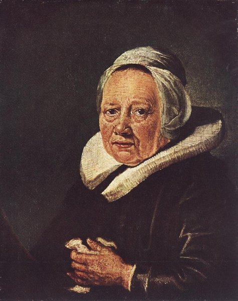 Main Product Photo of Portrait of an Old Woman Painting by Gerrit Dou