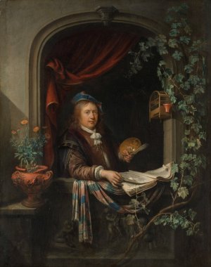 Self-Portrait by Gerrit Dou Oil Painting