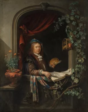 Self-Portrait by Gerrit Dou Oil Painting